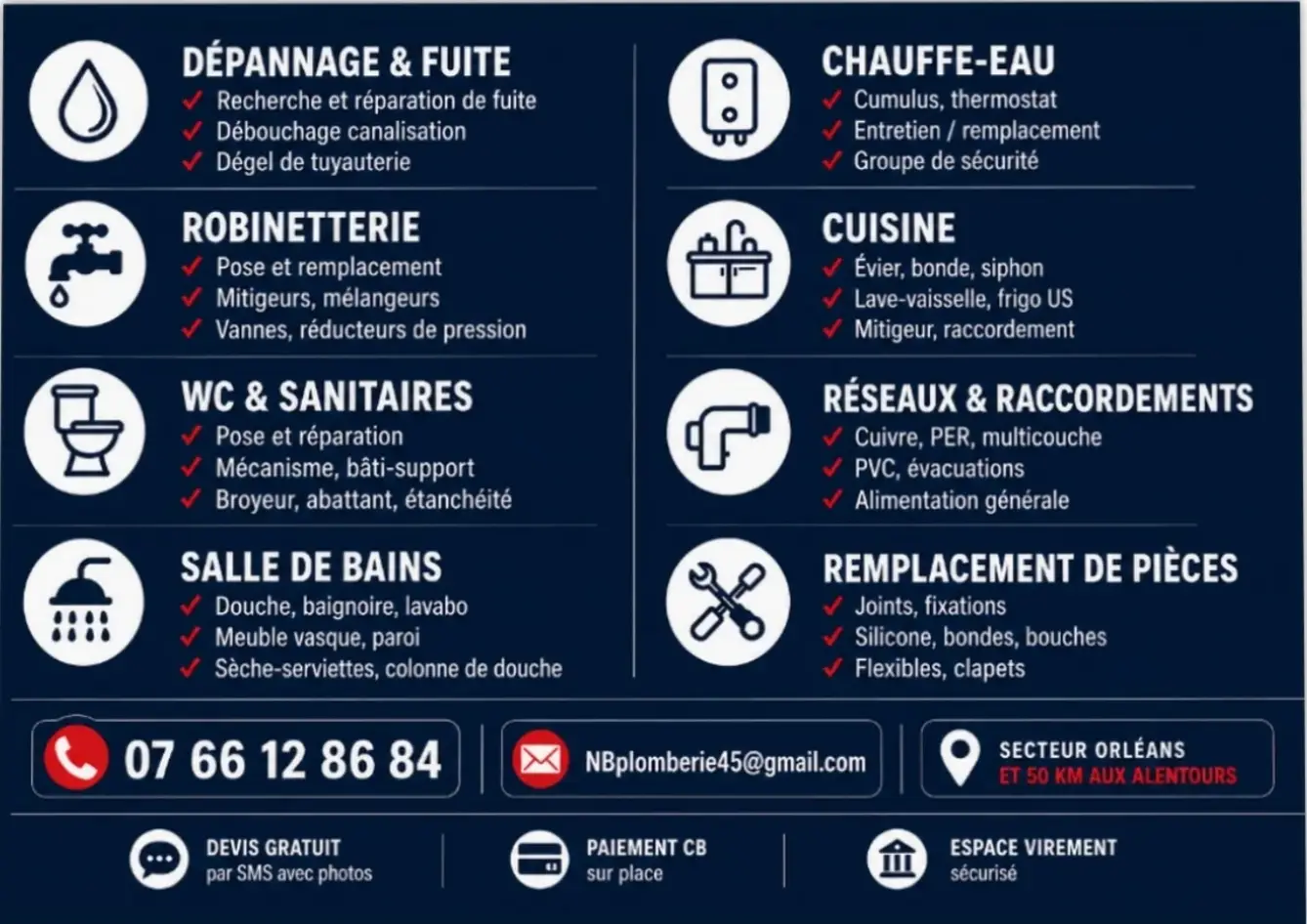4322A - Travaux d'installation d'eau et de gaz en tous locaux Code, plombier à Ingrannes