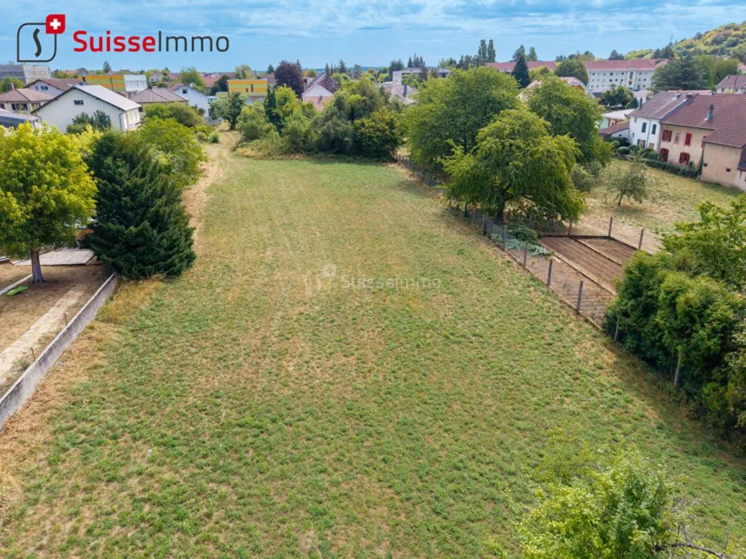 Rare à la vente : terrain constructible 33,5 ares centre de Grand-Charmont
