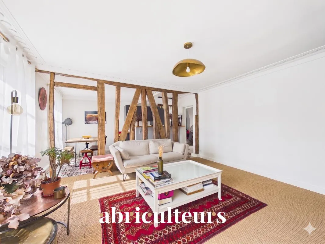 Rare - traversant 3 pièces – 77 m² – Paris 18ème, limite Batignolles