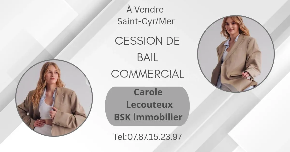 💼 Cession de bail commercial – Saint-Cyr-sur-Mer – 99 000 €