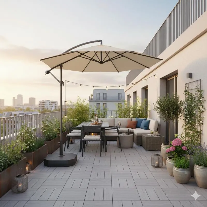 DERNIER ÉTAGE 4 PIÈCES AVEC GRANDES TERRASSES QUARTIER SAINT BLAISE