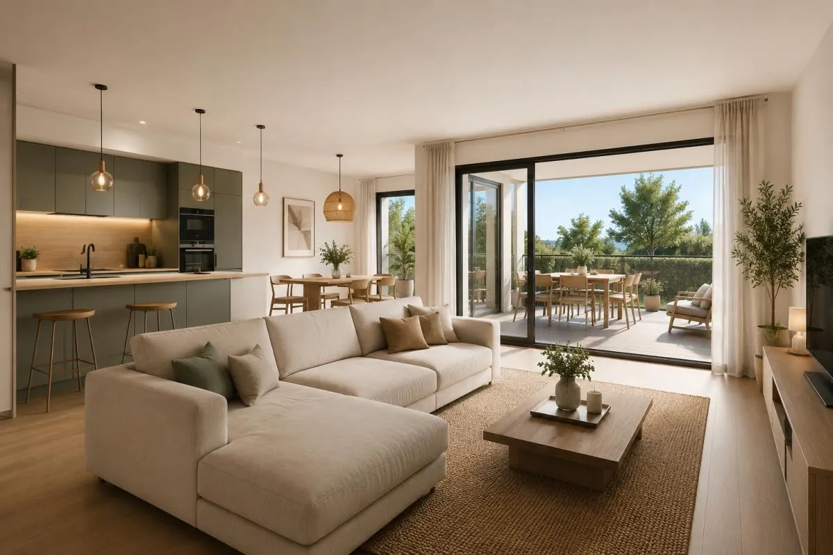 T4 en rez-de-jardin de 154 m² d'extérieurs – Résidence confidentielle de 8 logements !