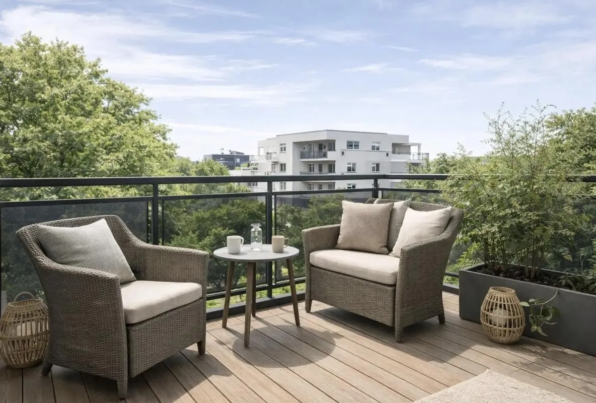 4 PIECES EN ETAGE AVEC BALCON