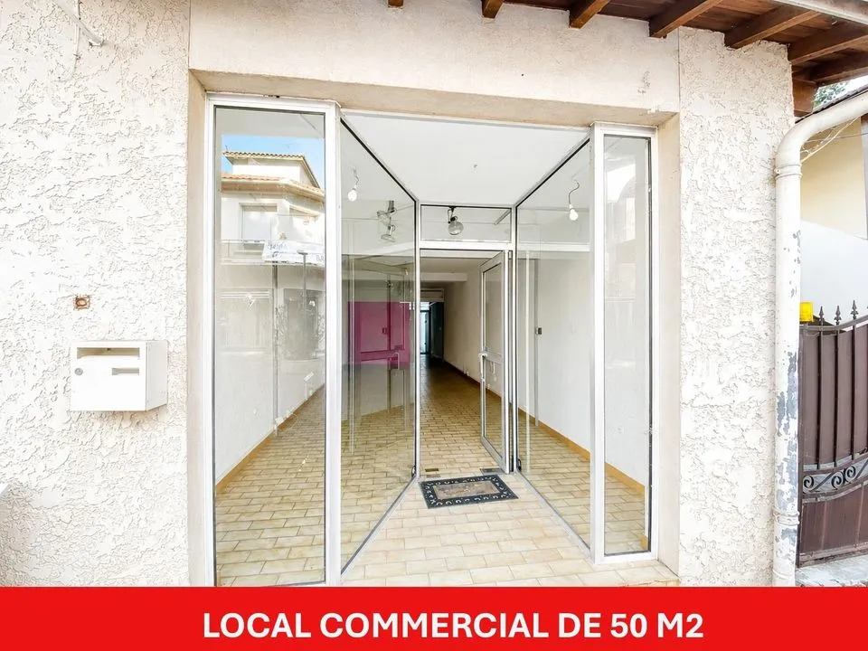 Local commercial 50m² avec vitrine Avenue des Thermes, à