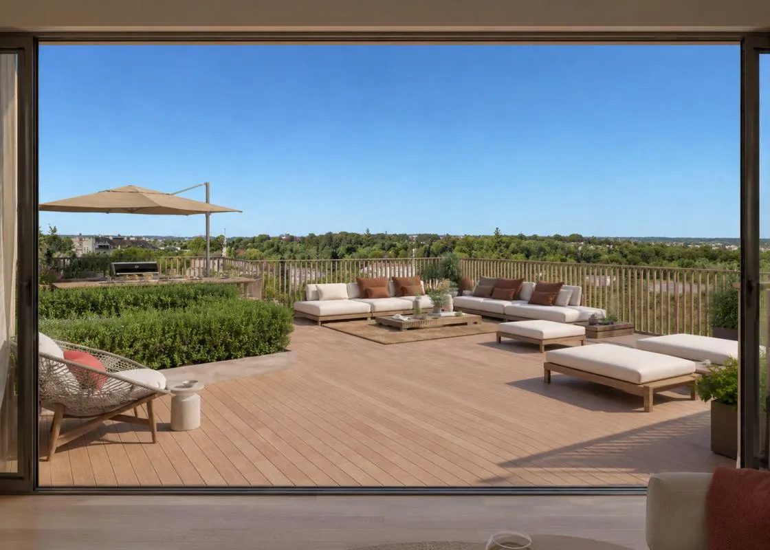 NOUVEAUTÉ 5 PIÈCES AVEC TERRASSE EXCEPTIONNELLE DE 130M2 PROCHE COMMERCES ET TRANSPORTS + PARKING