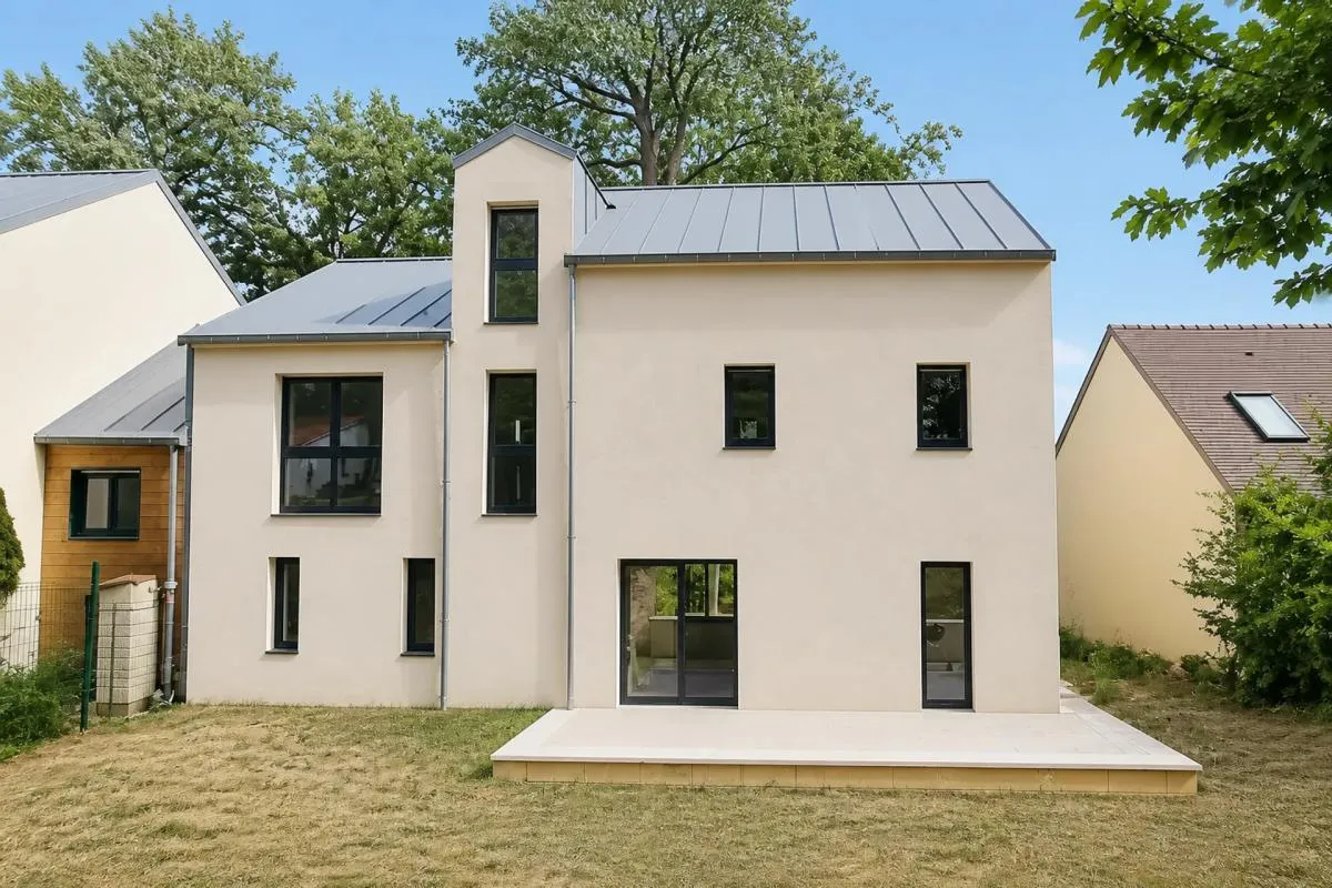 Maison neuve de 2025 avec 5 chambres, terrasse et vue dégagée