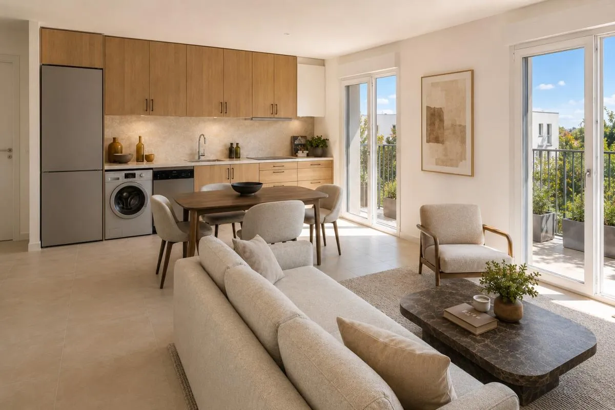 ** APPARTEMENT LUMINEUX AVEC BALCON **