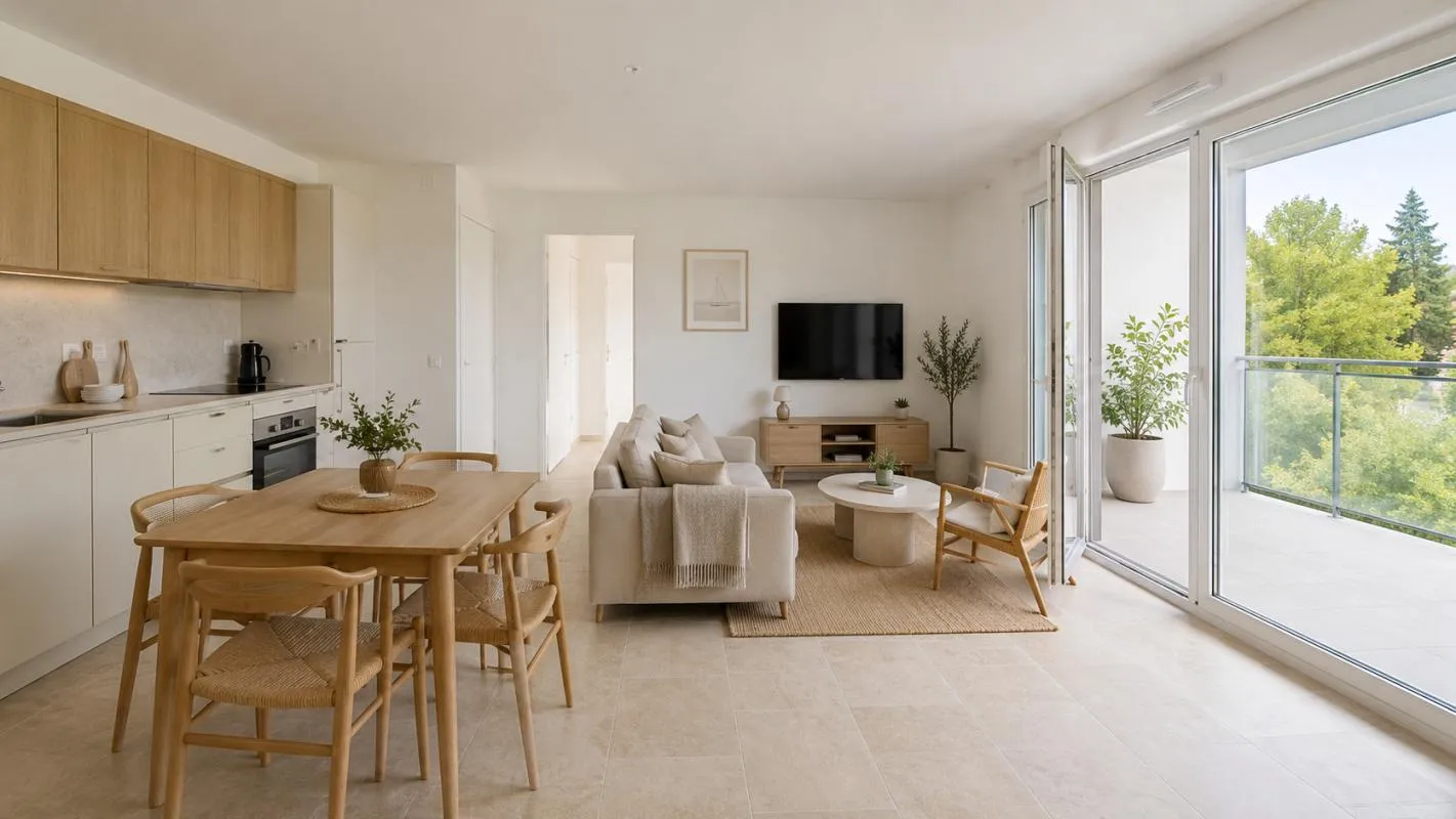 T3 AVEC BALCON + 2 PARKING