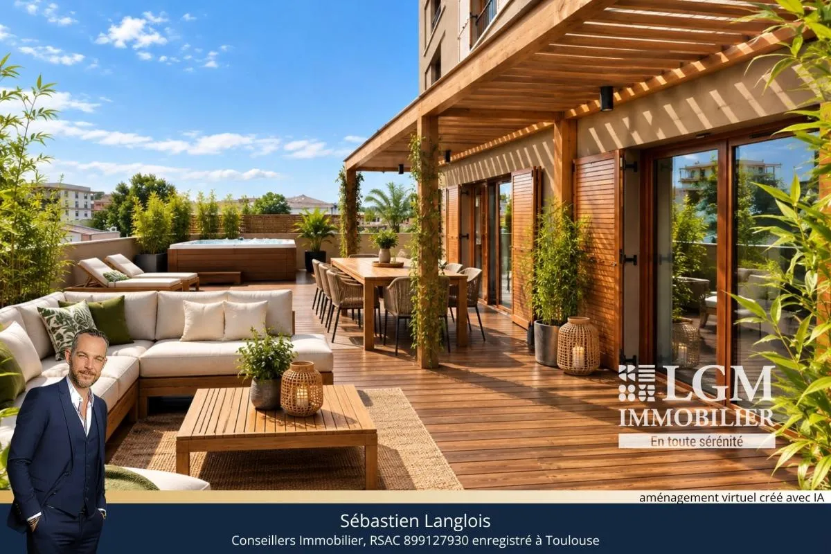 TOULOUSE MALEPÈRE – Appartement 4 pièces avec terrasse exceptionnelle de 134m2