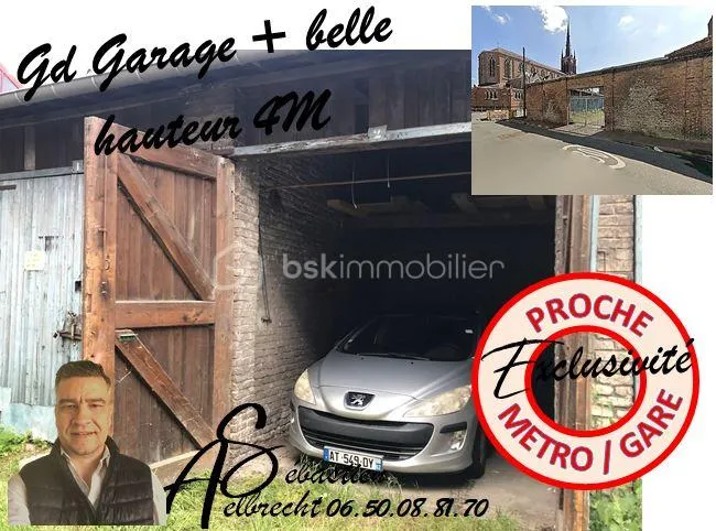 GRAND GARAGE AVEC BELLE HAUTEUR 4M