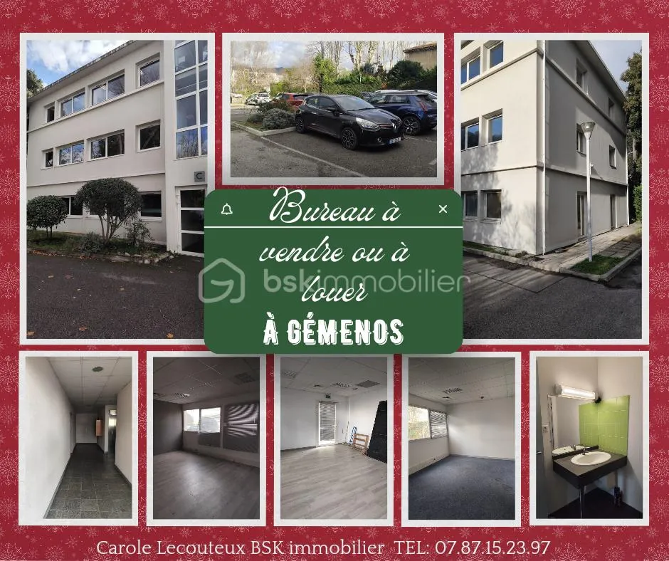 ✨ OPPORTUNITÉ – BUREAUX À VENDRE – GÉMENOS – 149 000 € ✨