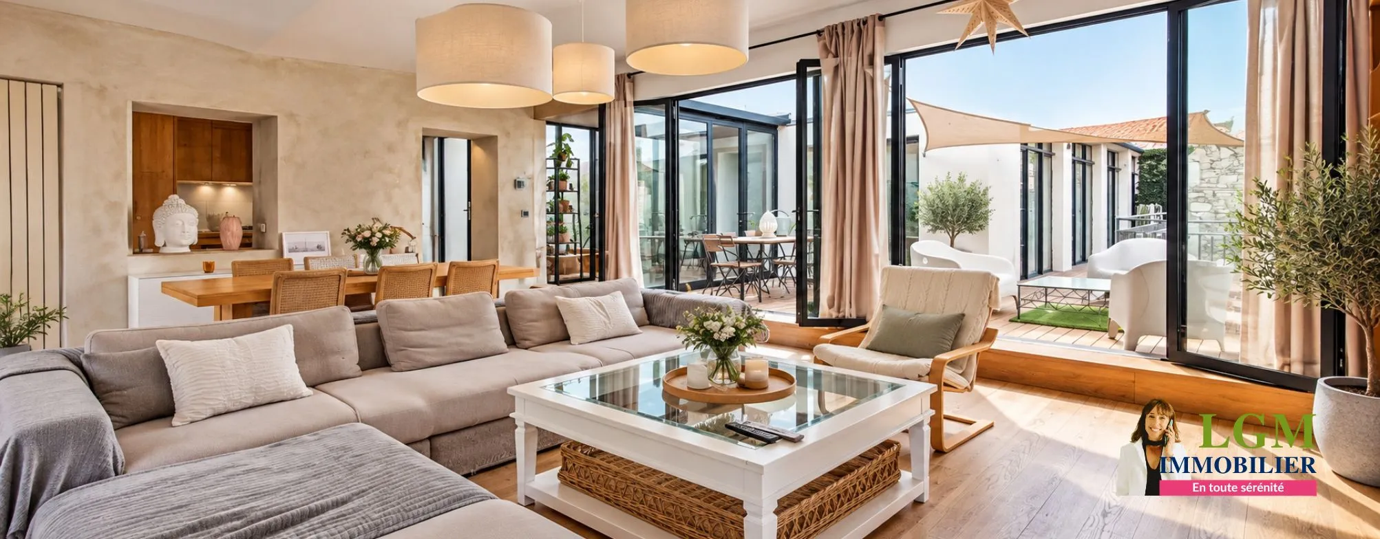 Quais de la Fontaine - Appartement d'exception 6 pièces avec grandes terrasses et bassin - 150m² habitables (Loi Carrez)