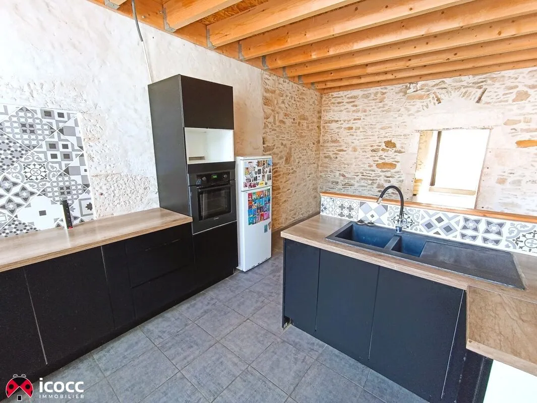 Maison centre-ville, 91m², trois chambres, dépendance