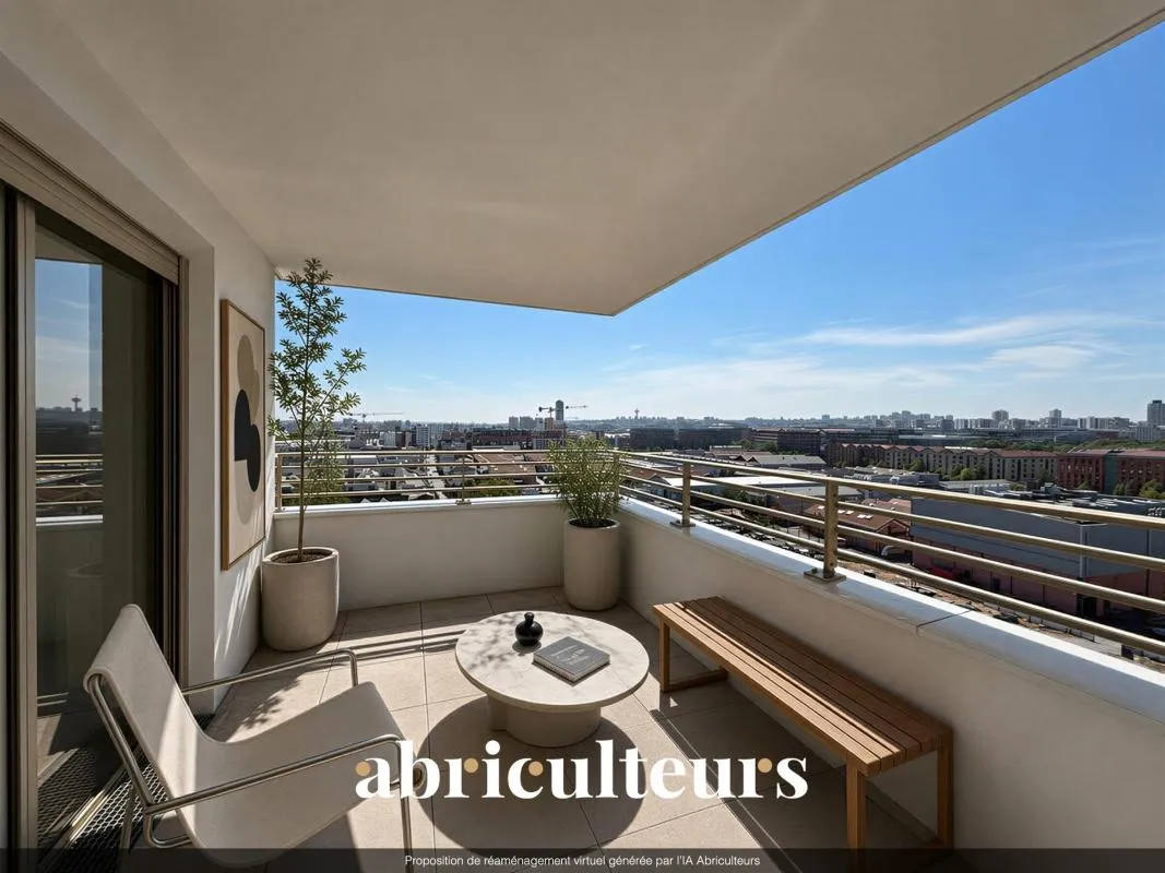 Appartement de caractère de 119 m² avec balcon et terrasse dans un Immeuble d’architecte à la vente à Aubervilliers (93300)