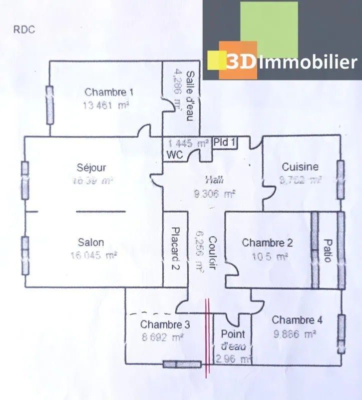 LONS-LE-SAUNIER (39 JURA), À VENDRE APPARTEMENT TYPE 5 RÉNOVÉ 110 M² AVEC LOGGIA, GARAGE ET CAVE