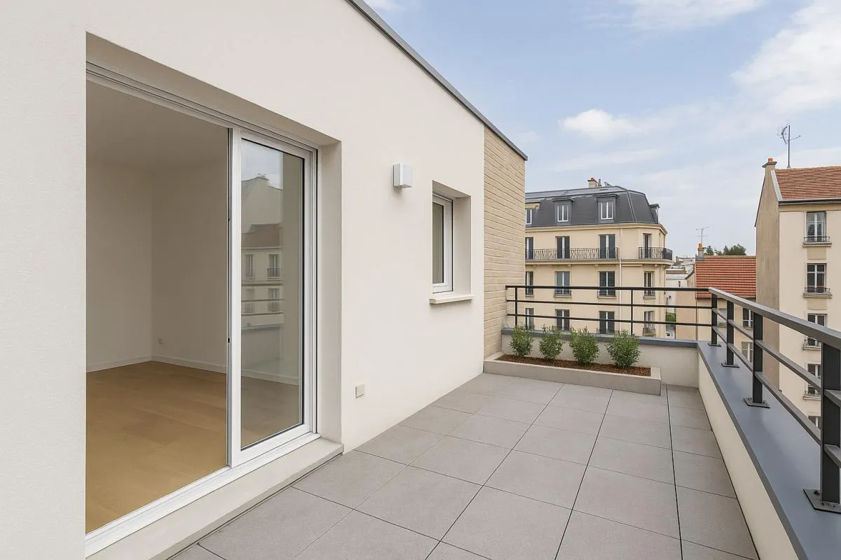 4 PIECES TRAVERSANT EN DERNIER ETAGE