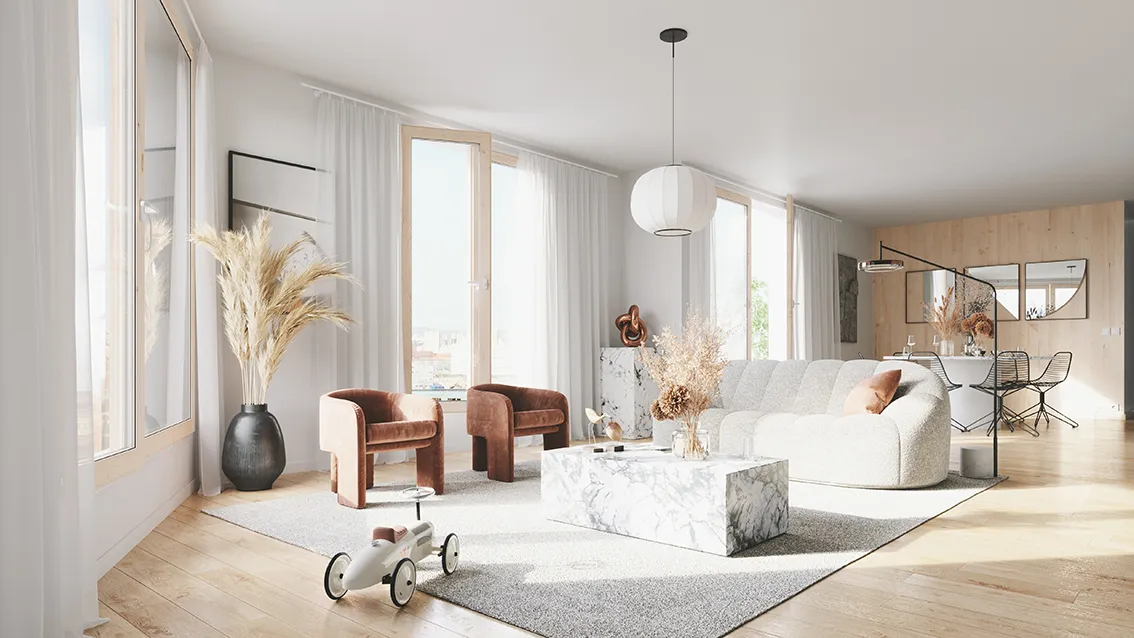 RARE – 5 PIÈCES NEUF AVEC TERRASSE – DISPONIBLE IMMÉDIATEMENT