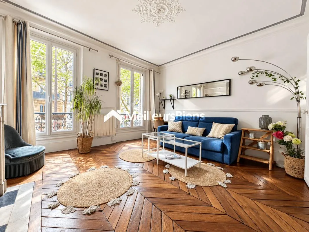 Paris 17/18e – Métro Guy Môquet – Grand 2 pièces de 53,60 m² avec cave