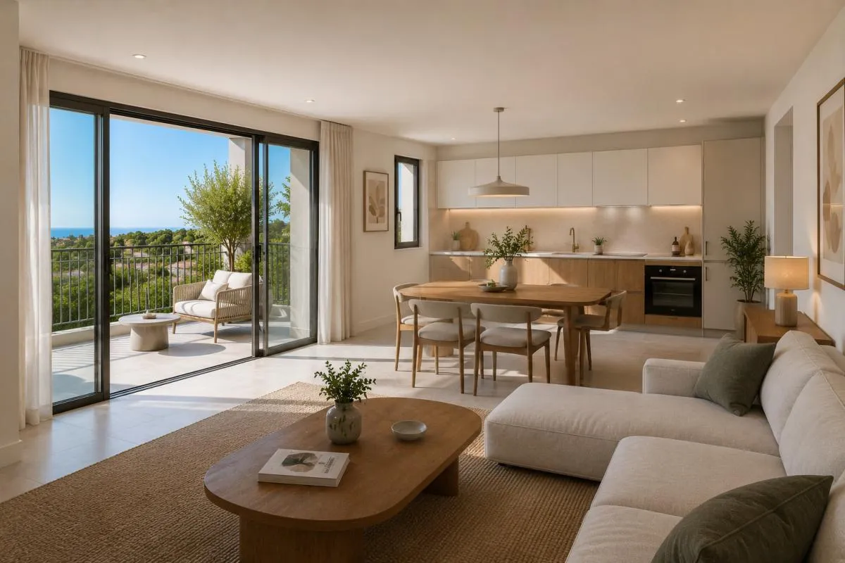 3 pièces avec terrasse – Résidence avec piscine à Antibes