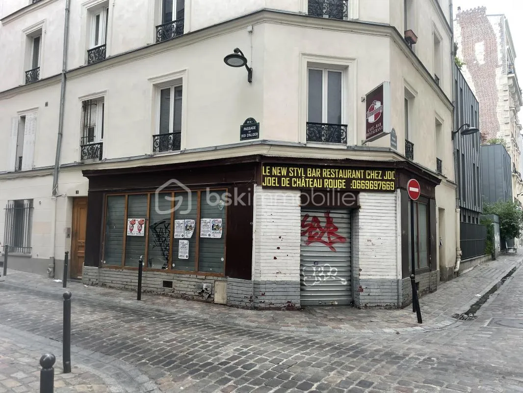 Local commercial 54 m² – Paris 18ᵉ – Proche boulevard Ornano