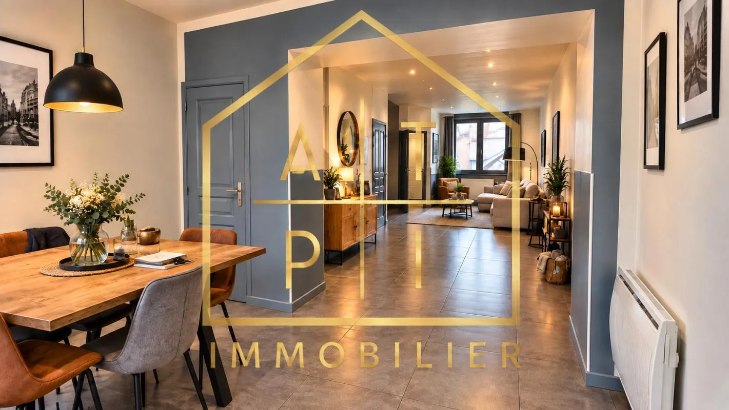 EXCLUSIVITÉ À TOURCOING BELENCONTRE SUPERBE MAISON ENTIÈREMENT RÉNOVÉE AVEC 3 CHAMBRES ET JARDIN