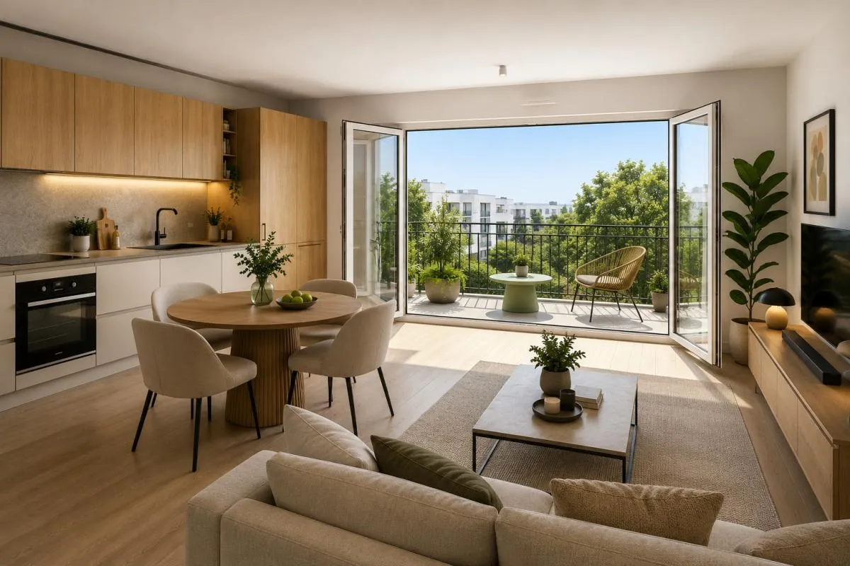 T3 VAULX EN VELIN 60m² - TERRASSE - SÉJOUR/CUISINE OUVERTE