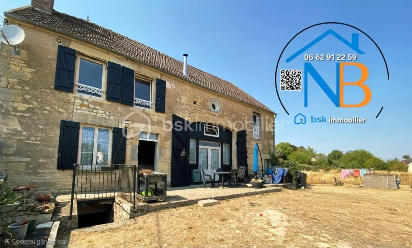Maison ancienne entièrement restaurée – 5 chambres – 203 m2 Grand terrain de 2960 m2 À proximité de Tannay 58