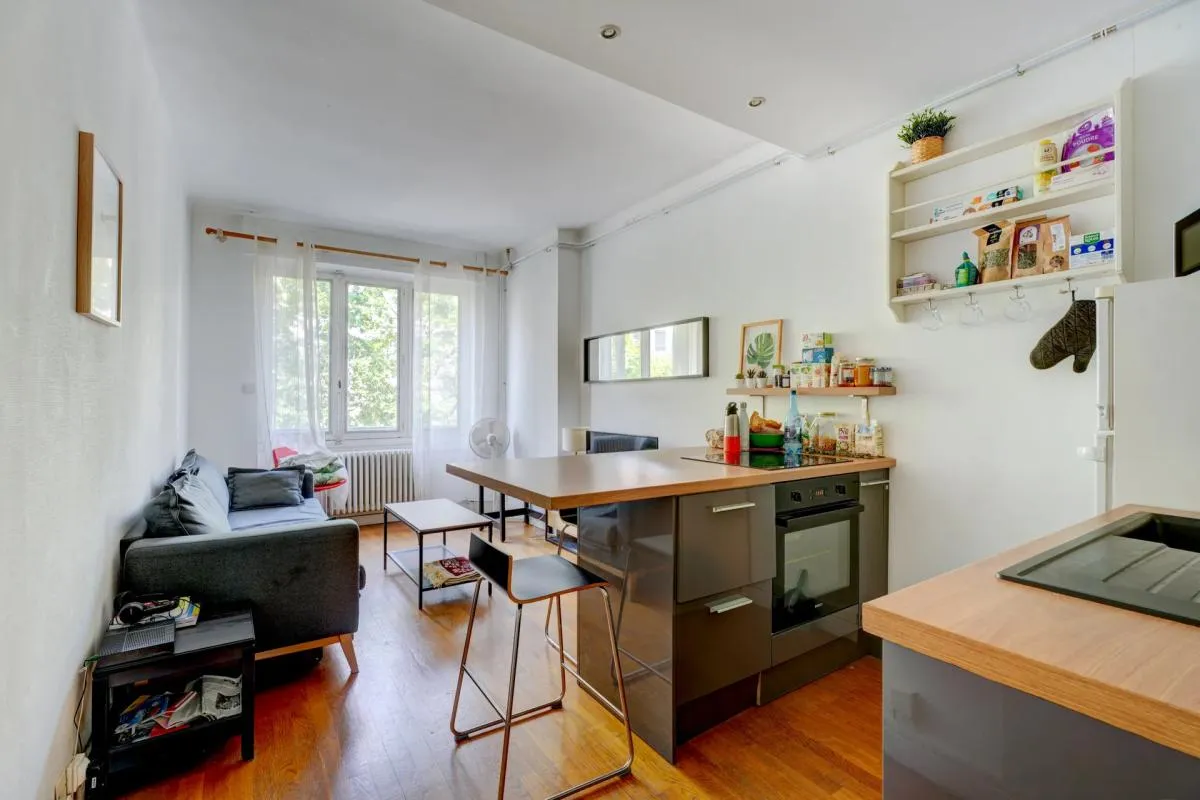 Appartement de 2 pièces de 41 m² à Lyon - Saxe-Gambetta - Balcon