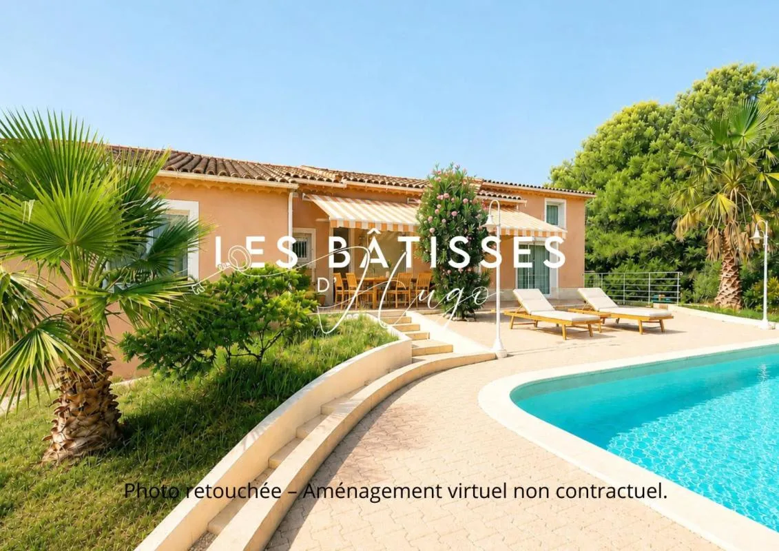Maison avec grand terrain constructible à Mérindol