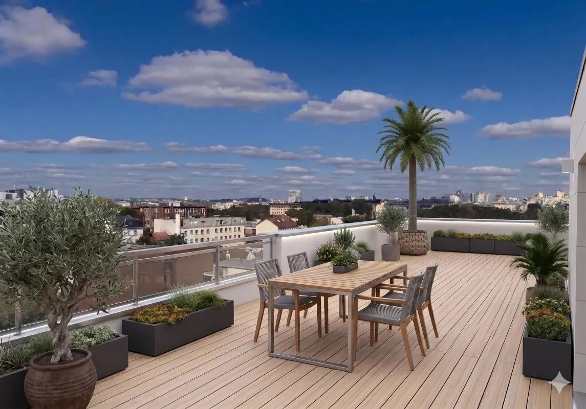 ** 5 PIECES - DERNIER ETAGE - EXTERIEUR 58m2 + Proche Tram Les Coteaux