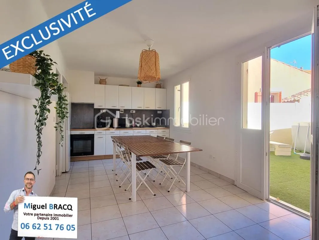 Au coeur de Valras Plage appartement T4 de 70 m² rénové avec 41 m² de terrasse privative au calme ! 34350