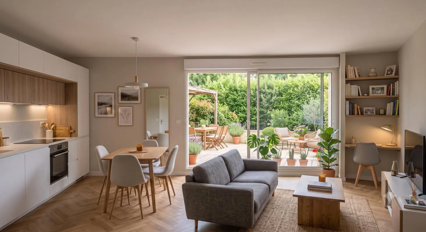 Bel Appartement 2 pièces à proximité immédiate du RER A avec terrasse !