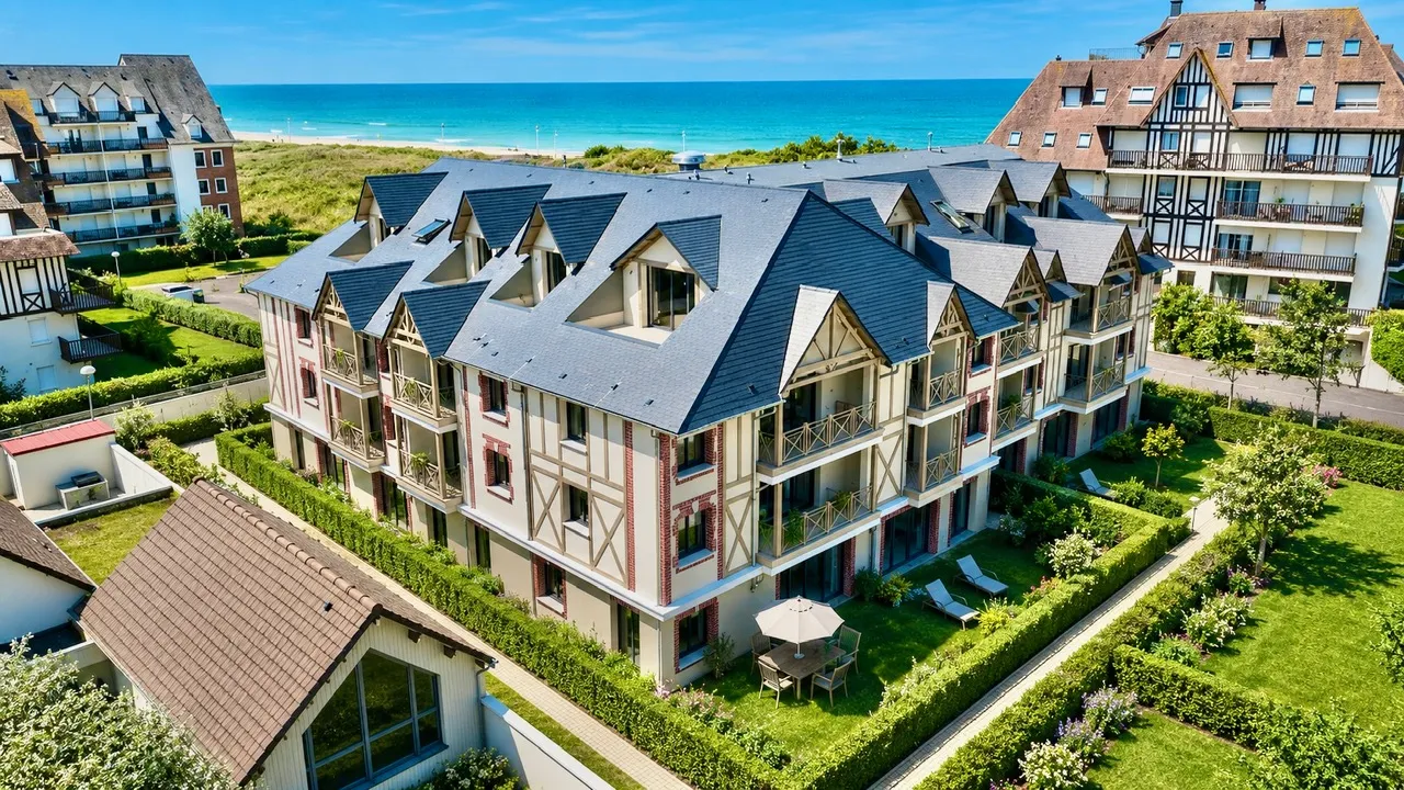 Appartement avec extérieur et parking – Cabourg face mer