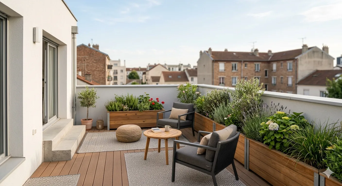 - T4 à CHATOU orienté PLEIN SUD avec TERRASSE, CAVE et PARKINGS -