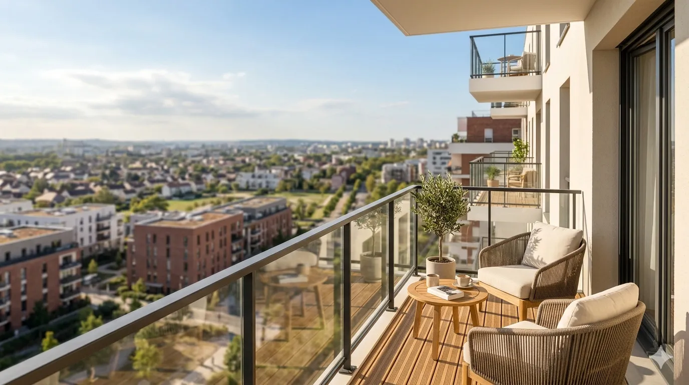 - T3 en DERNIER ETAGE avec BALCON orienté SUD-OUEST proche METRO -