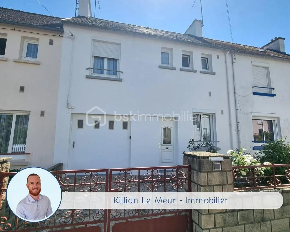 QUIMPER MOULIN VERT – Maison 67 m², 3 chambres, terrain 150 m²