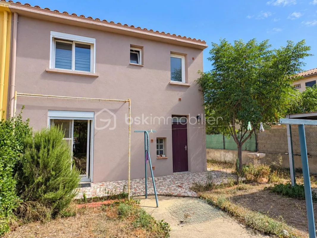 Bages (66) – Maison 3 faces, 3 chambres, jardin et garage
