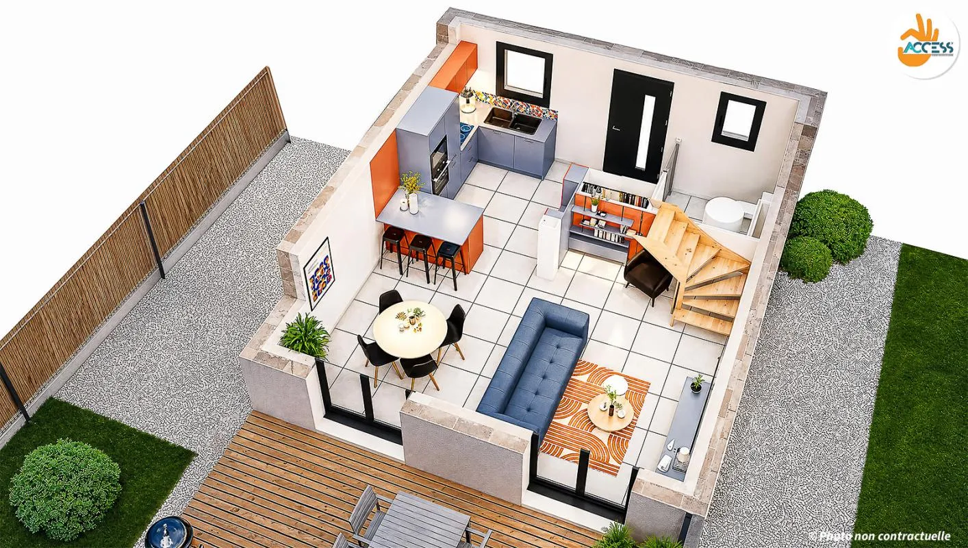Maison 4 pièces 68 m2