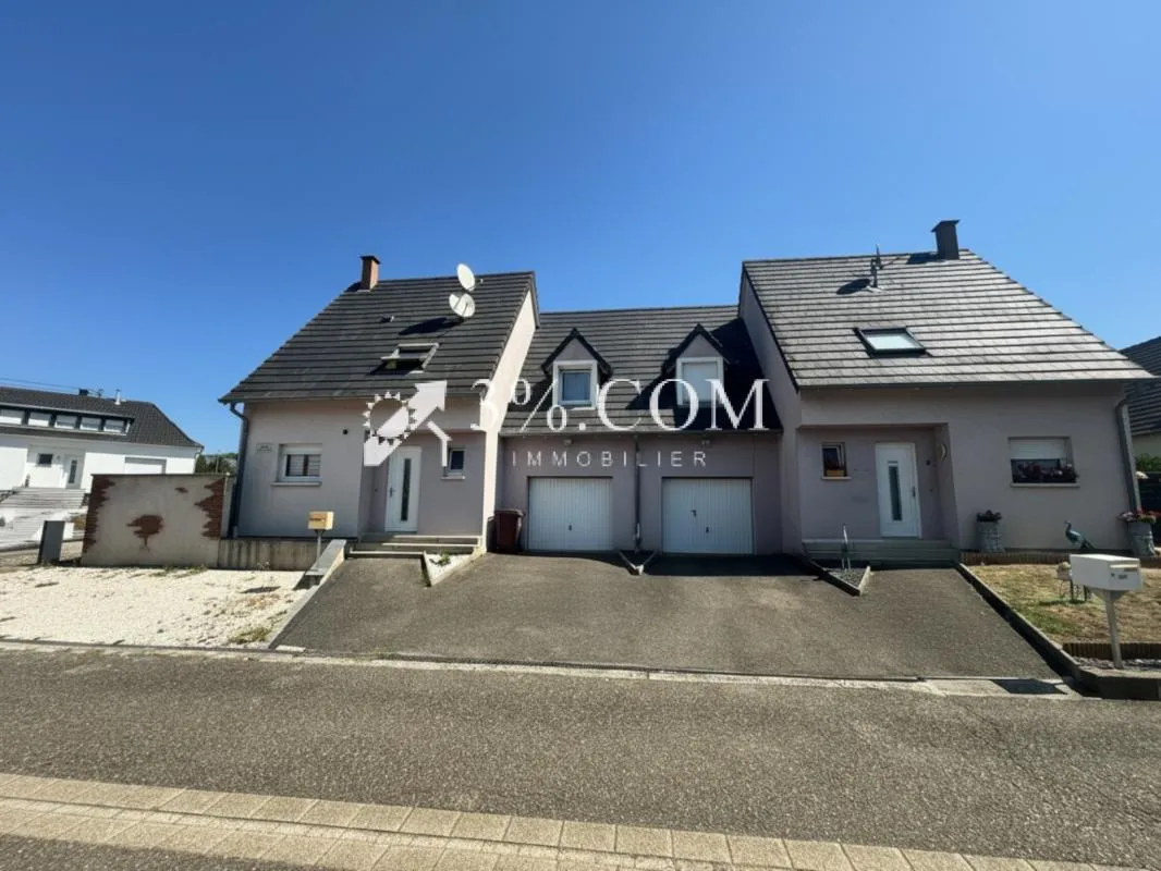 3%.COM Ensemble de 2 maisons mitoyennes de 4 pièces louées