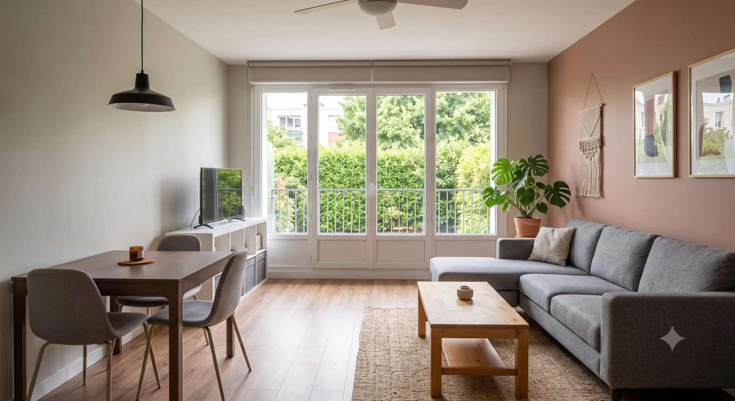 Bel Appartement 2 pièces à proximité immédiate des transports avec balcon !