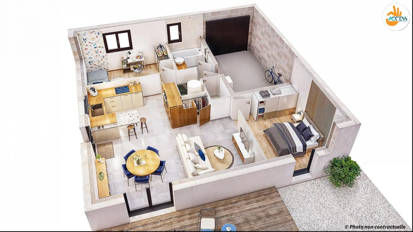 Maison 4 pièces 61 m2