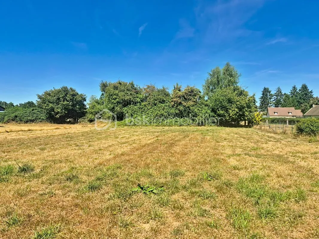 Terrain à bâtir viabilisé de 1 633 m² à Boulleville !