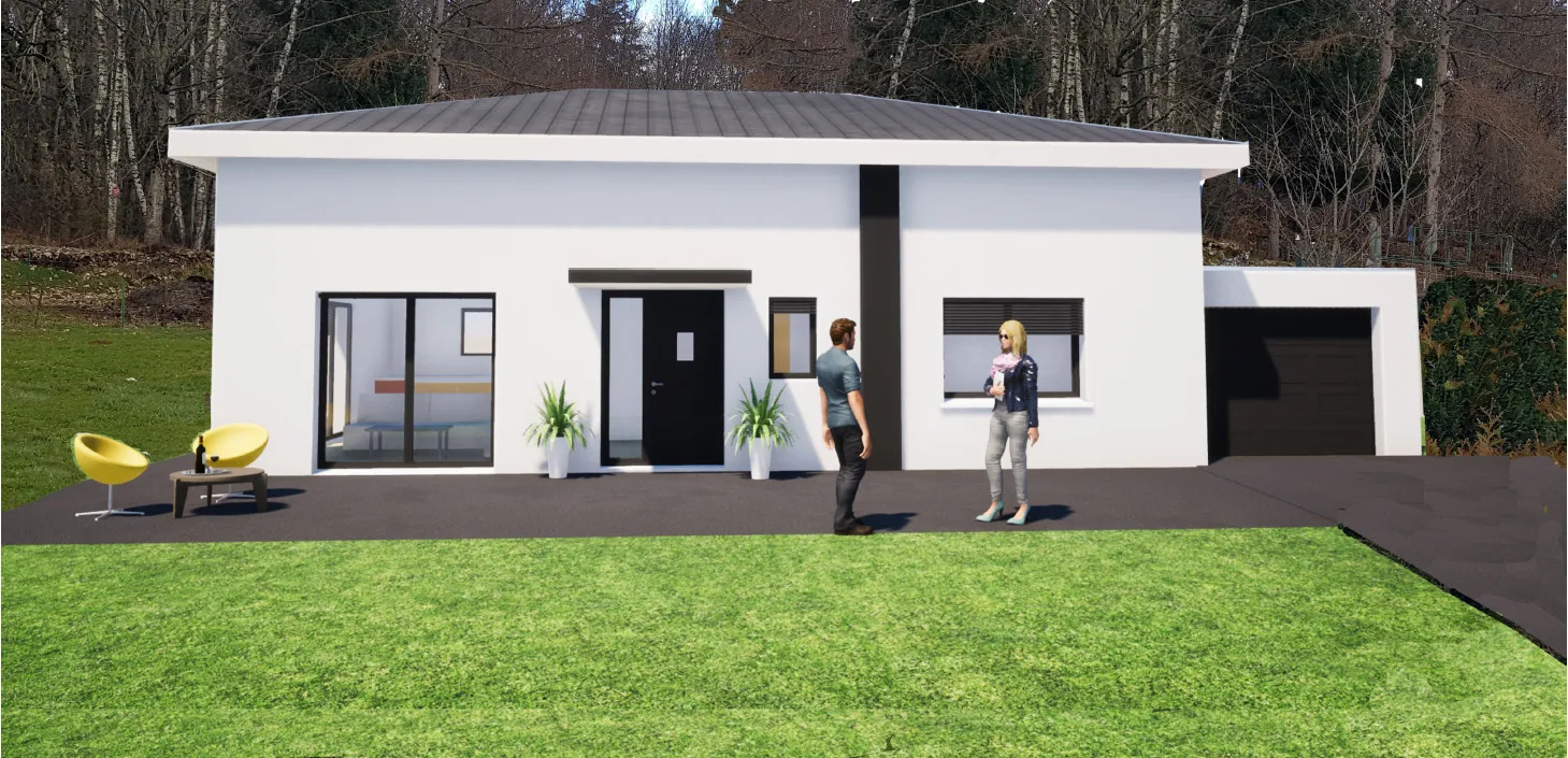 GIROMAGNY - Maison neuve entièrement de plain-pied à vendre