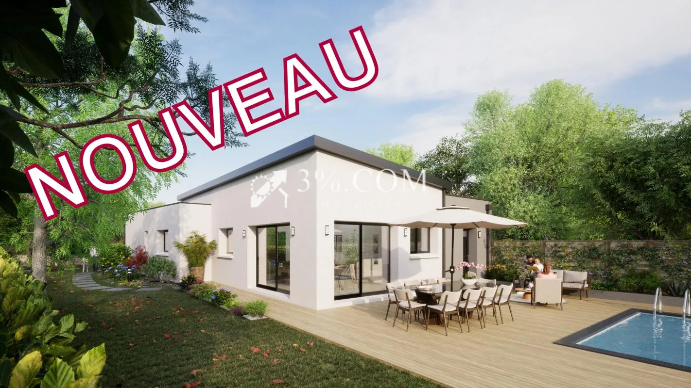 MAISON T4 Plain-pied 109 m2 sur TERRAIN 752 m2 centre-ville