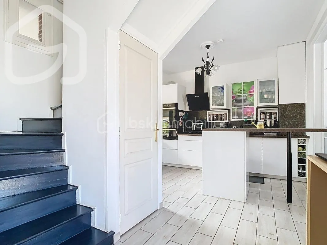 Maison 85m2, 3 chambres, jardin, garage, cave, dépendance