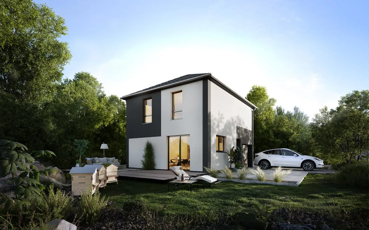 MAISON 89 m2 ave jardin privatif de 80 m2