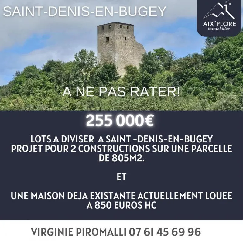 LOT 805M2 DE TERRAIN AVEC MAISON 133M2 TERRAIN 300 M2
