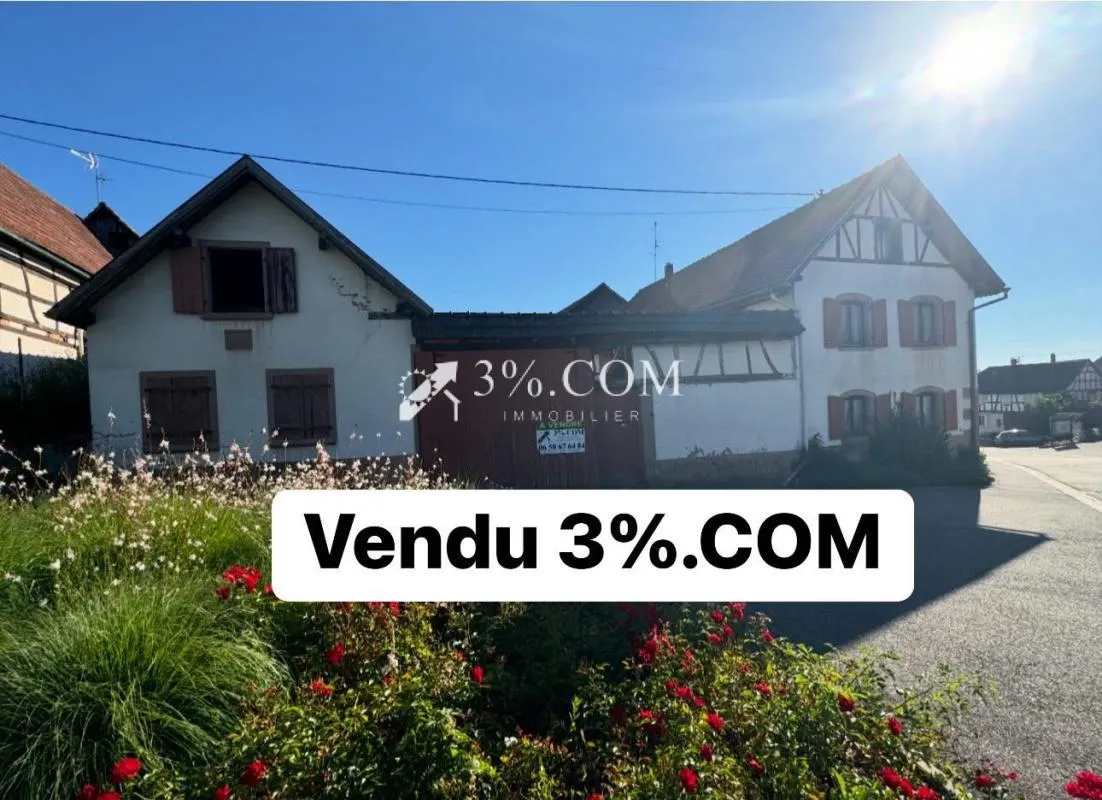 3%COM Grand corps de ferme avec 400m2 de dépendance et jardi