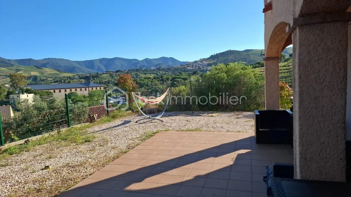 A VENDRE VILLA 4 FACES DE 237M² SUR TERRAIN DE 560M² A BANYULS SUR MER - VUE MER ET MONTAGNES - GARAGE - ASSCENSEUR