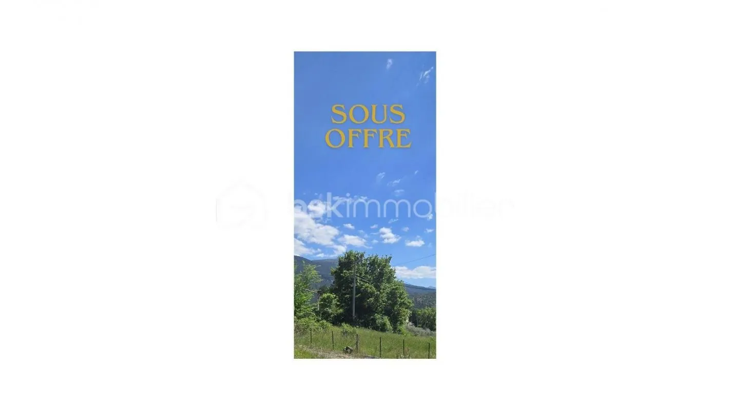 Maison 48 m² RDC - terrain 1750 m² avec potentiel à 10 minutes de Digne-Les-Bains